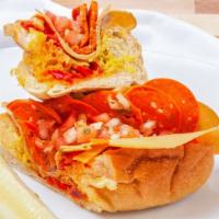 Loaded Italian (Nf) · Plant pepperoni and capicola, family-recipe Italian sandwich mustard, marinated tomato ＆ oni...