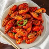 Crawfish · Spicy and juicy crawfish boiled with hot chili peppers