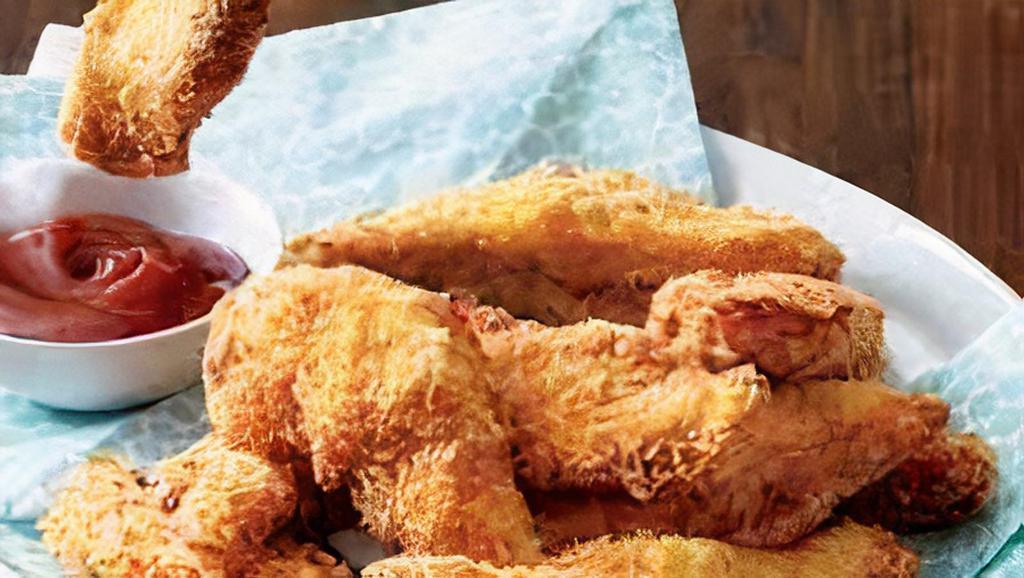 Kids Chicken Tenders · Fried Chicken breast tenders. Choice of fruit or french fries. With ranch dipping sauce