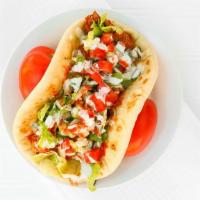  2. Chicken Gyro · Marinated and grilled. Served with lettuce, tomatoes, onions, cucumbers, and our signature w...