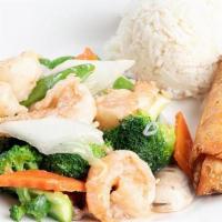 Shrimp With Vegetables0 · Shrimp, mix vegetables (bamboo, broccoli, carrots, celery, green onion, mushroom, napa, snow...