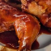 Whole Bbq Chicken · 8 Barbecued Chicken Pieces, 2 Sides, & 2 Breads.