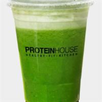 Sweet Greens Juice · Spinach, lime, cucumber, pear, apple, agave.