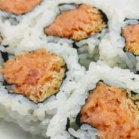 Spicy Tuna Roll · Rice, Seaweed, Crunch and Spicy Tuna