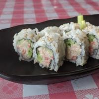 California Roll · 8pc roll with cucumber, avocado, and imitation crab.