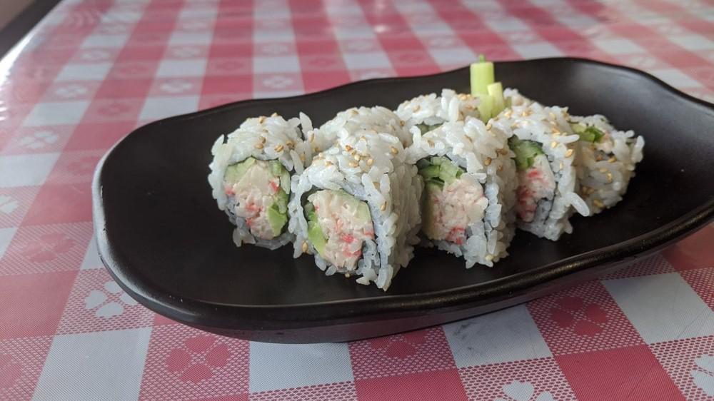 California Roll · 8pc roll with cucumber, avocado, and imitation crab.