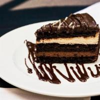 Chocolate Cake · Three-layered mousse cake