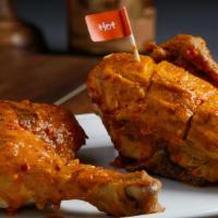 1/2 Chicken · Marinated chicken in Portuguese Peri Peri sauce then flame grilled to order in your chosen s...