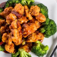 General Tso'S Chicken · Spicy. Chunk chicken lightly fried with hot bean sauce, this plate was devised by a private ...
