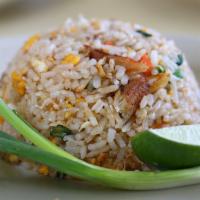 Khai'S Dirty Street Rice · Fried. Steamed jasmine rice with soy sauce, eggs, carrots, green onion, and onion.