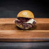 The Soco · beef , brie tomato jam and dijonaisse