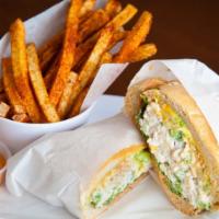 Pulled Chicken Sandwich · Pulled chicken, Latin mayo, vegetables, mustard and lettuce. Made to order on white ciabatta...