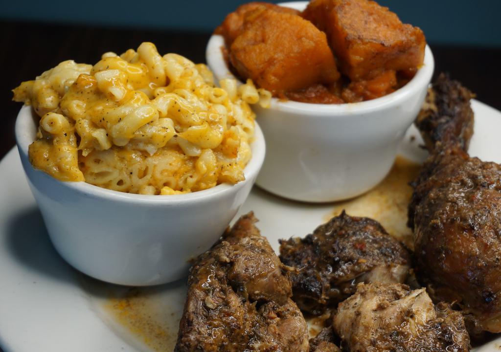 Jerk Chicken · Come with two sides.
