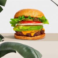 Ain'T It Avocado Vegan Burger · Seasoned 100% Beyond burger patty topped with melted vegan cheese, avocado slices, tomatoes,...