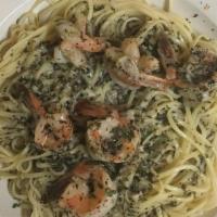 Shrimp With Garlic & Butter · Sauteed with garlic, parsley, salt, and pepper, and served with pasta.