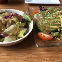 Avocado Salad · Mixed greens, tomato, avocado, and sesame dressing.