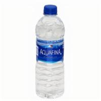 Water Bottle · 16.9 OZ bottle of Aquafina Water.