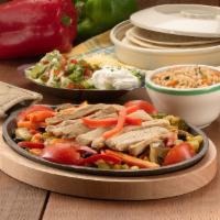 Meatless Chicken Fajitas · Vegetarian. Our vegan, meatless fajita strips are a complete protein made with a savory blen...