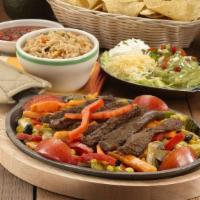 Meatless Steak Fajitas · Vegetarian. Our vegan, meatless fajita strips are a complete protein made with a savory blen...