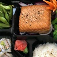 Salmon Teriyaki Bento Box · 
