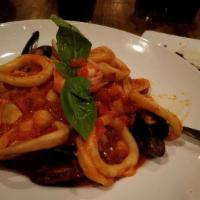 Linguine Frutti Di Mare · Linguine pasta in a fresh tomato sauce with shrimp, scallops, mussels, clams and calamari.