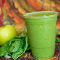 Green Dream · Banana, kale, spinach, apple and dates.