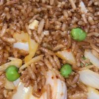 Seafood · Shrimp,Squid,Scallop,Imitation Crabmeat.and Vegetable Stir-Fried with Fried Rice (with soy s...