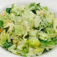 Caesar Salad · Hearts of Romaine, Garlic Croutons, Shredded Parmesan, with Caesar Dressing
