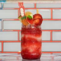 Strawberry Colada Daiquiri · Strawberry (rum), pina colada (rum).