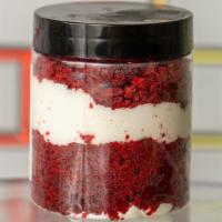Red Velvet Cake In A Jar · Red Velvet Cake with Cream Cheese Frosting (8oz)