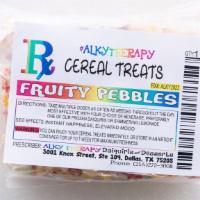 Fruity Pebbles Cereal Treat · Gourmet cereal treats  big enough to share with friends or keep it all to yourself.  This fl...