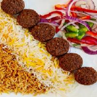 Falafel Platter · Ground chickpea patties seasoned with fresh herbs and spices.