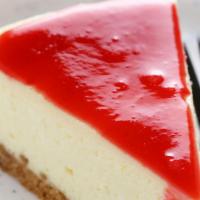 New York Cheesecake · A rich and creamy New York style cheesecake cooked with honey-gram crust