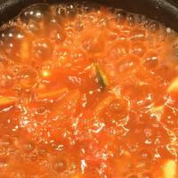 Tofu Soup With Seafood · Hot tofu soup: spicy or mild