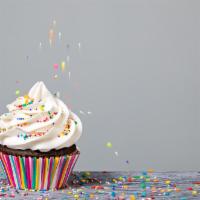 Birthday Cake · Signature vanilla or chocolate cake with classic vanilla or chocolate buttercream, topped wi...