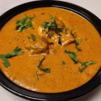 Lamb Korma · Lamb made with mild nutty creamy sauce. Served with rice.