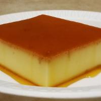 Flan · Our delicious home made dessert.
