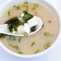 Miso Soup · Tofu, seaweed, scallions