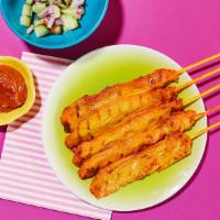 Bang! Chicken Satay · Chicken Skewers X Our Secret Thai House Sauce X Special Side Dipping Sauce.