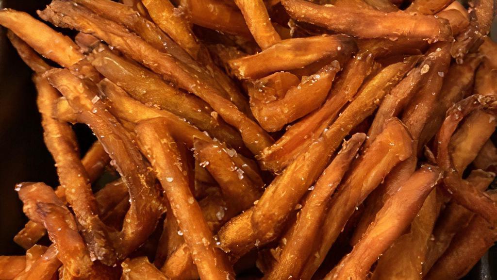 Sweet! Potato Fries · Fried sweet potatoes.