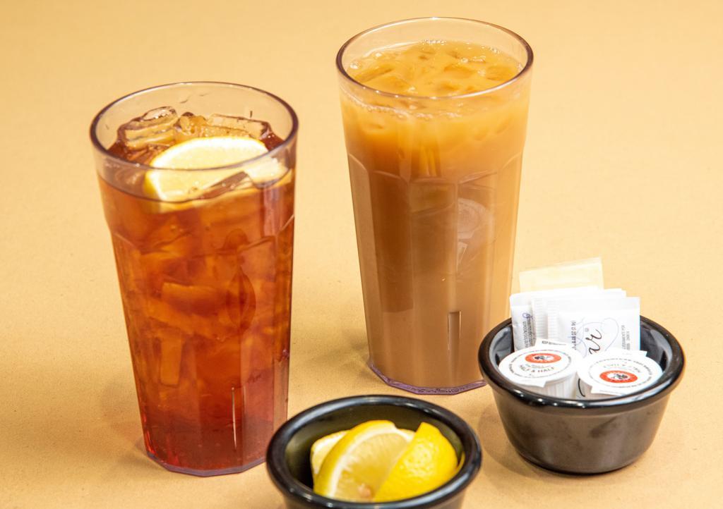 Iced Tea-Lg  · Freshly-brewed each day from a blend of tea leaves.