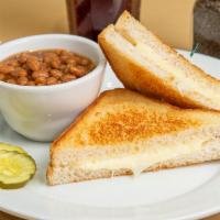 Grilled Cheese Sandwich  · A classic grilled cheese with American cheese and white bread. Grilled to perfection.