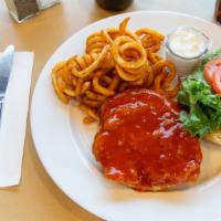 Buffalo Chicken Sandwich  · Breaded and juicy fried chicken breast buffalo style served with crisp lettuce, tomato and b...