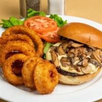 Big Mushroom Cheeseburger · Sautéed mushrooms on our delicious Big Beef burger with melted cheese. Served with crisp let...