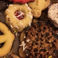 Assorted  Cookie Trays (Per Pound) · All cookies are mix of Italian butter cookies. Hand picked & beautifully wrapped. All trays ...