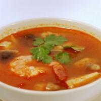 Seafood Tom Yum Soup (For 2) · Spicy.
