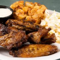 Chicken Wings Meal · 6 wings and 2 sides.