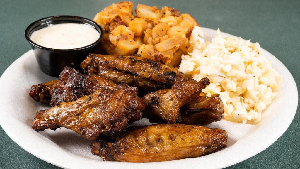Chicken Wings Meal · 6 wings and 2 sides.