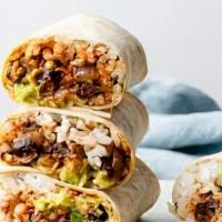 Burrito · Topped with rice, beans, salsa, sour cream and cheddar or jack cheese.