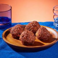 Falafel (6Pc) · Ground chickpeas with garlic and herbs, deep-fried.